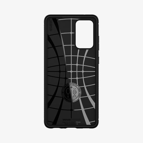 ACS02324 - Galaxy A72 Case Rugged Armor in Matte Black showing the back